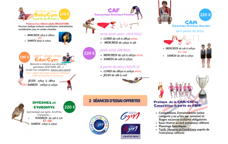 INSCRIPTIONS 2025 2026